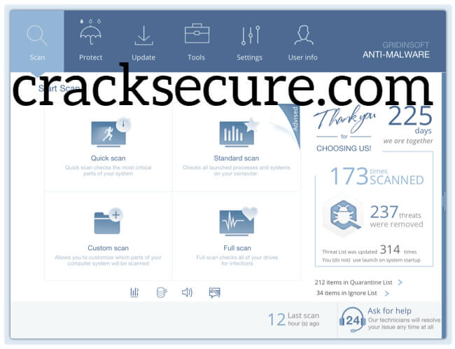 GridinSoft Anti-Malware Crack 4.2.48 Activation Key 2022 Free Download