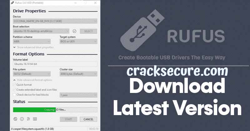 Rufus Crack 3.20.1929 + Serial Key 2023 Free Download Latest