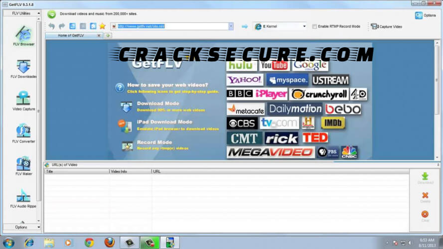 GetFLV Crack 30.2208.22 License Key 2022 [Latest] Download