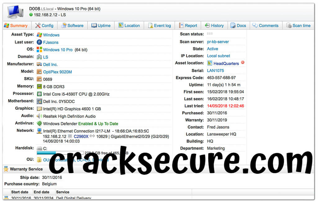 Lansweeper Crack 10.2.5.0 With Serial Key 2022 Latest Download